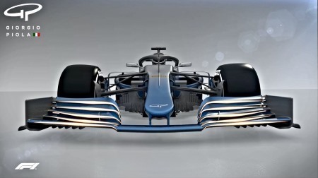 2019F1マシンのフロントウイング