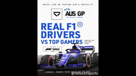 F1ドライバー対トップゲーマーの「Not the AUS GP」開催へ