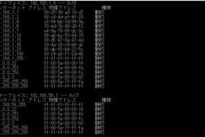 コマンドプロンプトでIPアドレスとMACアドレスのリストを表示する方法！