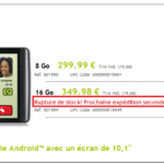 L’Archos 101 victime de son succès ? Oui, elle est encore en rupture !