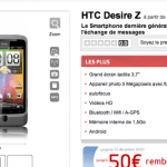 Promotion : HTC Desire Z et Samsung Galaxy Tab chez Virgin Mobile