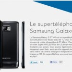 Le Samsung Galaxy S II arrive le 21 juillet chez Bell