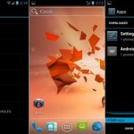 Démonstration d’Android ICS sur le Motorola Droid (Milestone)