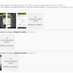 La console développeur du Play Store permet d’ajouter des captures d’écran selon la taille d’écran (téléphone, tablette de 7 et 10 pouces)