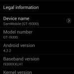 Première fuite d’Android 4.2.2 sur Samsung Galaxy S3