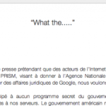 PRISM : Des éclairages et un démenti officiel de Google