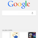 Une nouvelle page de recherche Google apparait dans Google Chrome Beta