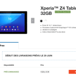 Sony Xperia Z4 Tablet : les livraisons sont encore repoussées