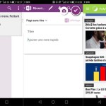 La dernière mise à jour OneNote fait apparaître un menu flottant très pratique