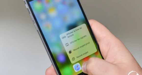 3D Touch sur introduit avec l'iPhone 6S // Source : Frandroid