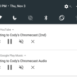 Pilotez votre chromecast depuis la barre de notification d’Android