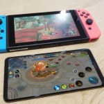 Le Honor Note 10 et son grand écran apparaissent en photos à côté de la Nintendo Switch