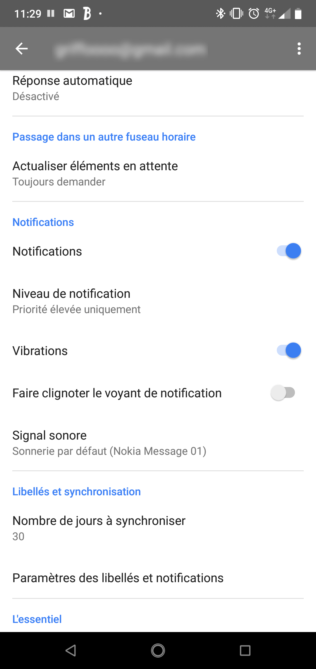 Inbox option disparue