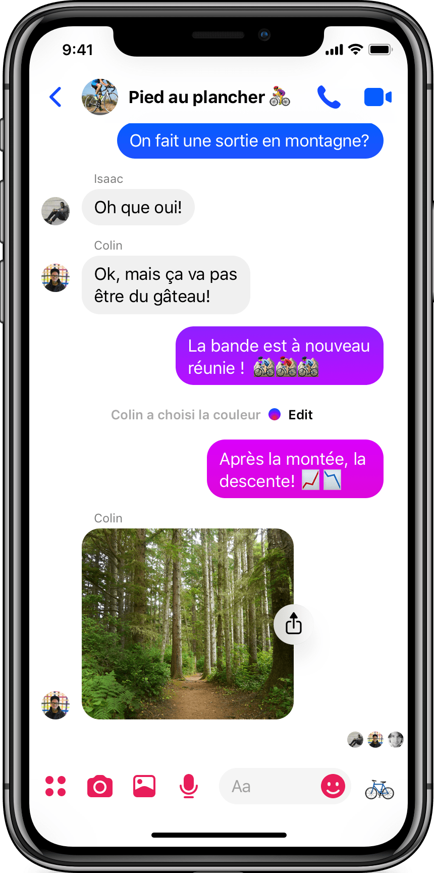 Messenger 4 - Group Chat - iOS FR