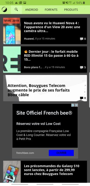 Chrome thème sombre Android 2