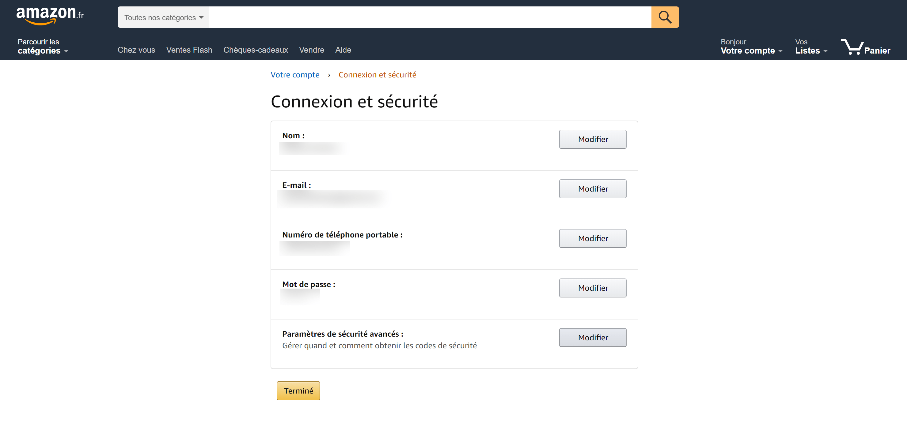 Amazon double authentification 1