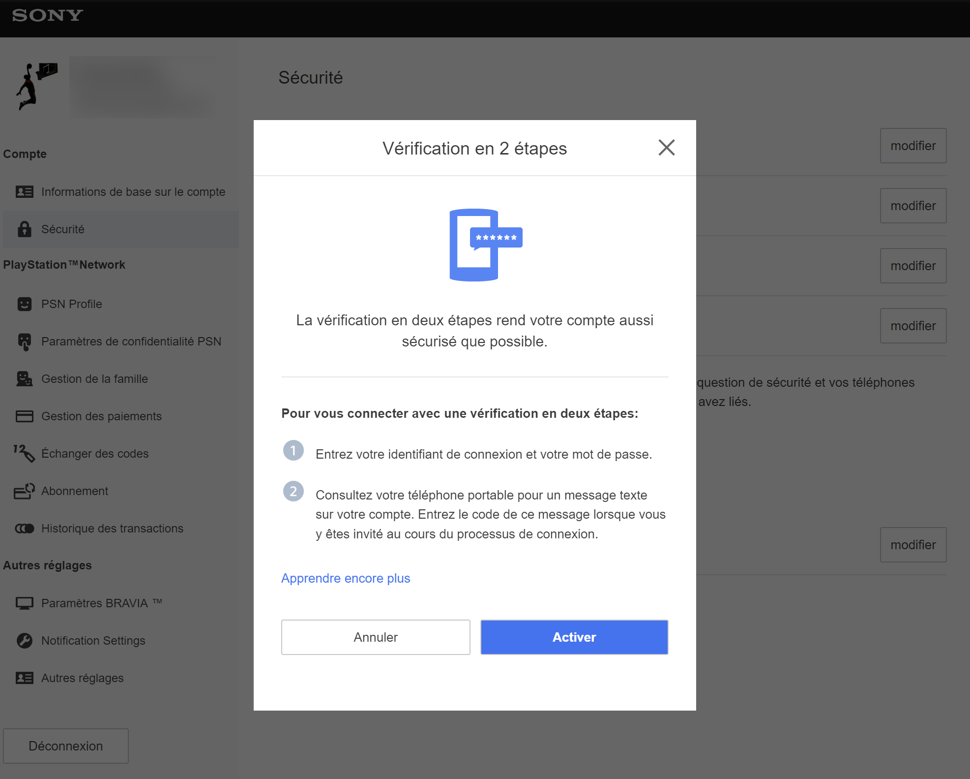 PlayStation double authentification 2