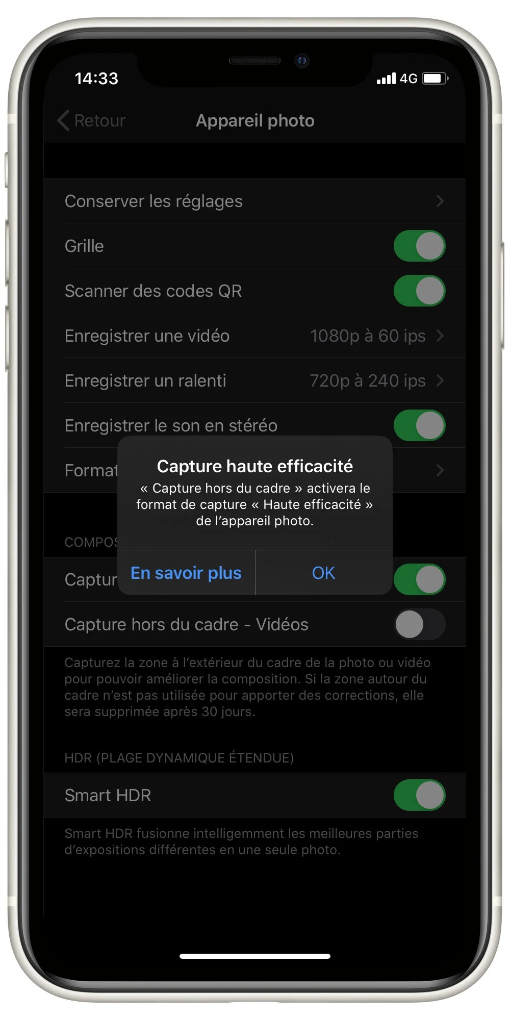 iPhone 11 Camera UI parametres (2)