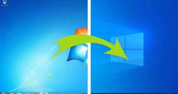 windows 7 vers windows 10