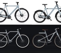 En haut, respectivement les VanMoof S3 et X3. En bas, les Angell et Angell /S. // Source : montage Frandroid