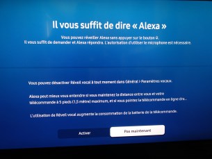 Alexa sur Samsung QE55Q80T