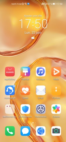 Huawei P40 Lite écran d'accueil