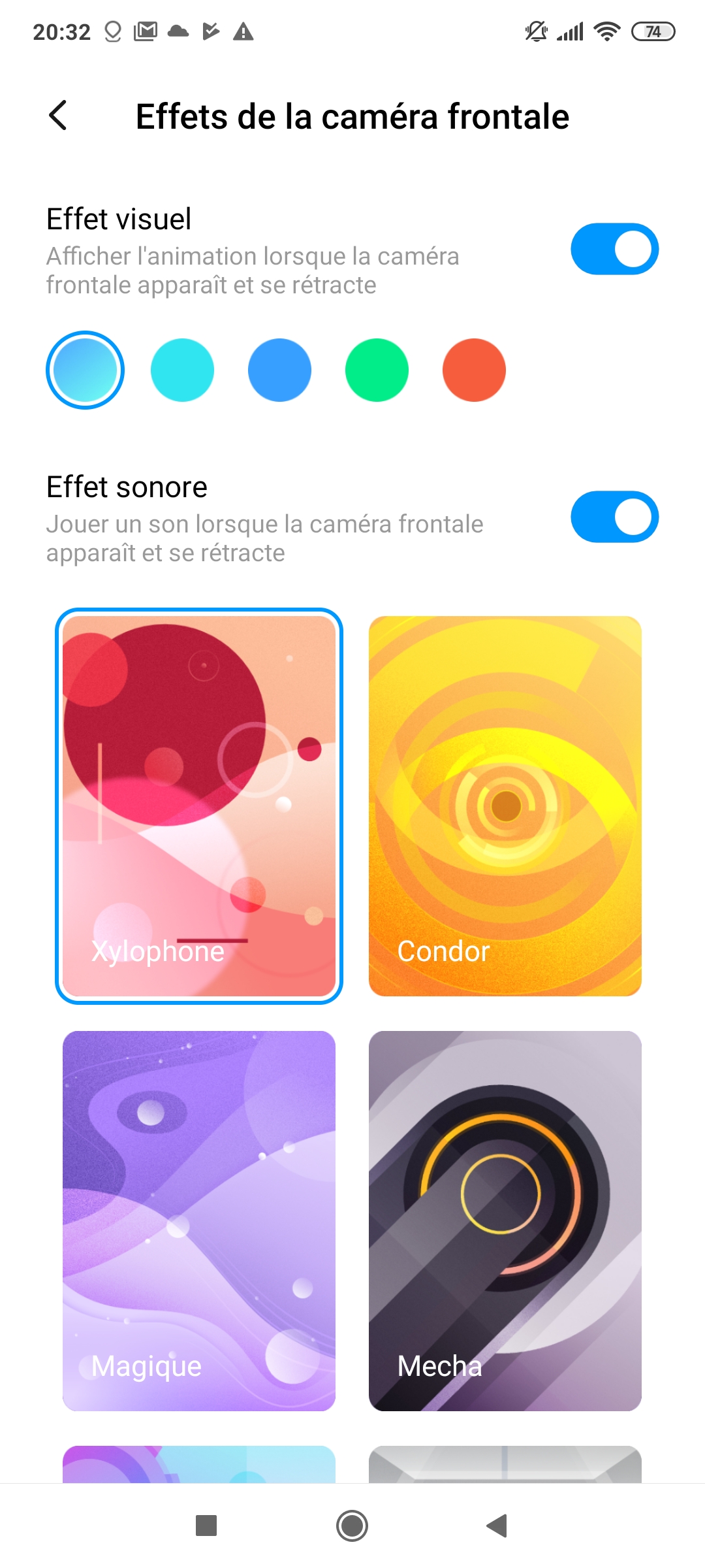 Option Caméra Pop-up Xiaomi Poco F2 Pro