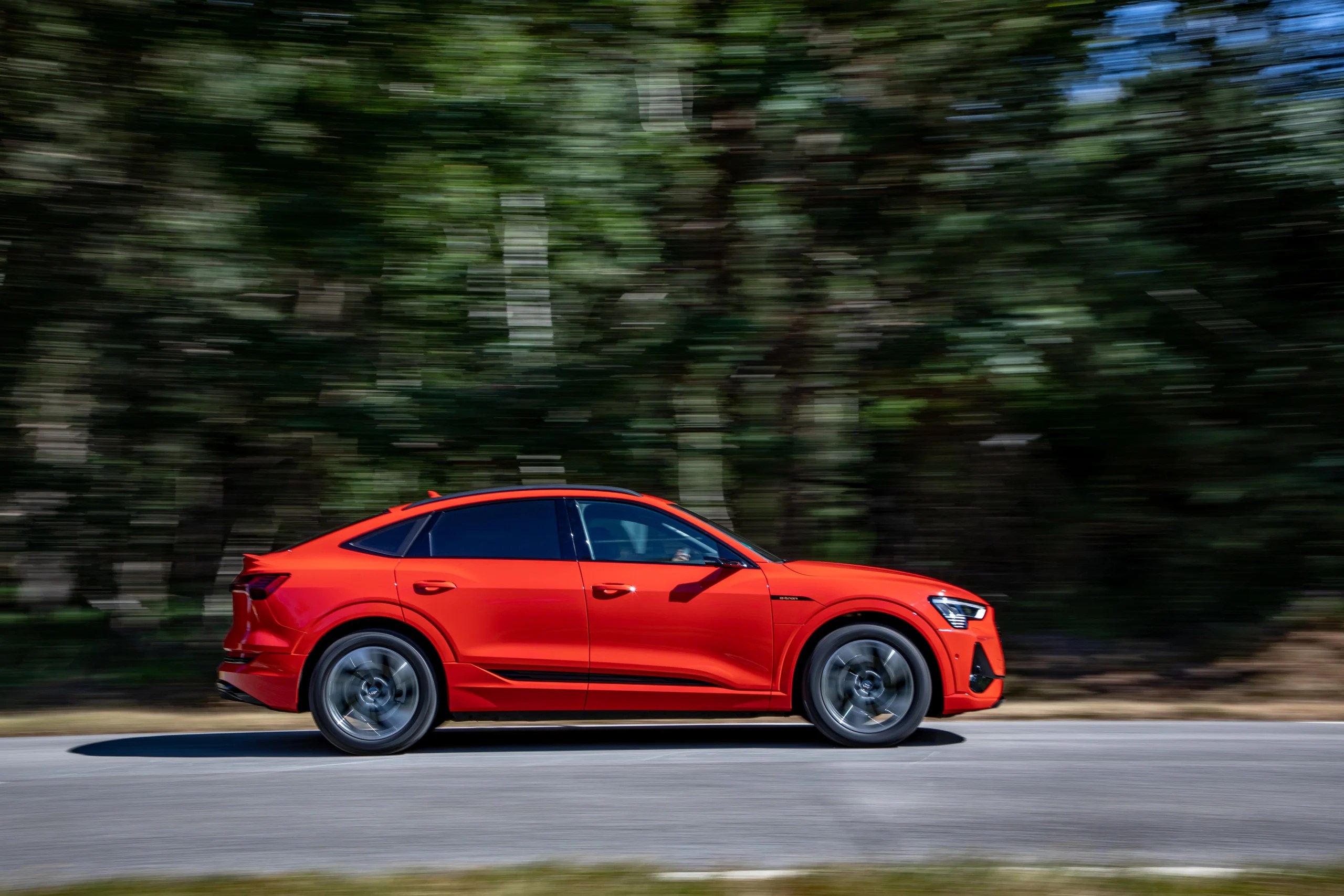 L'Audi e-tron Sportback en action // Source : Étienne Rovillé pour Audi France