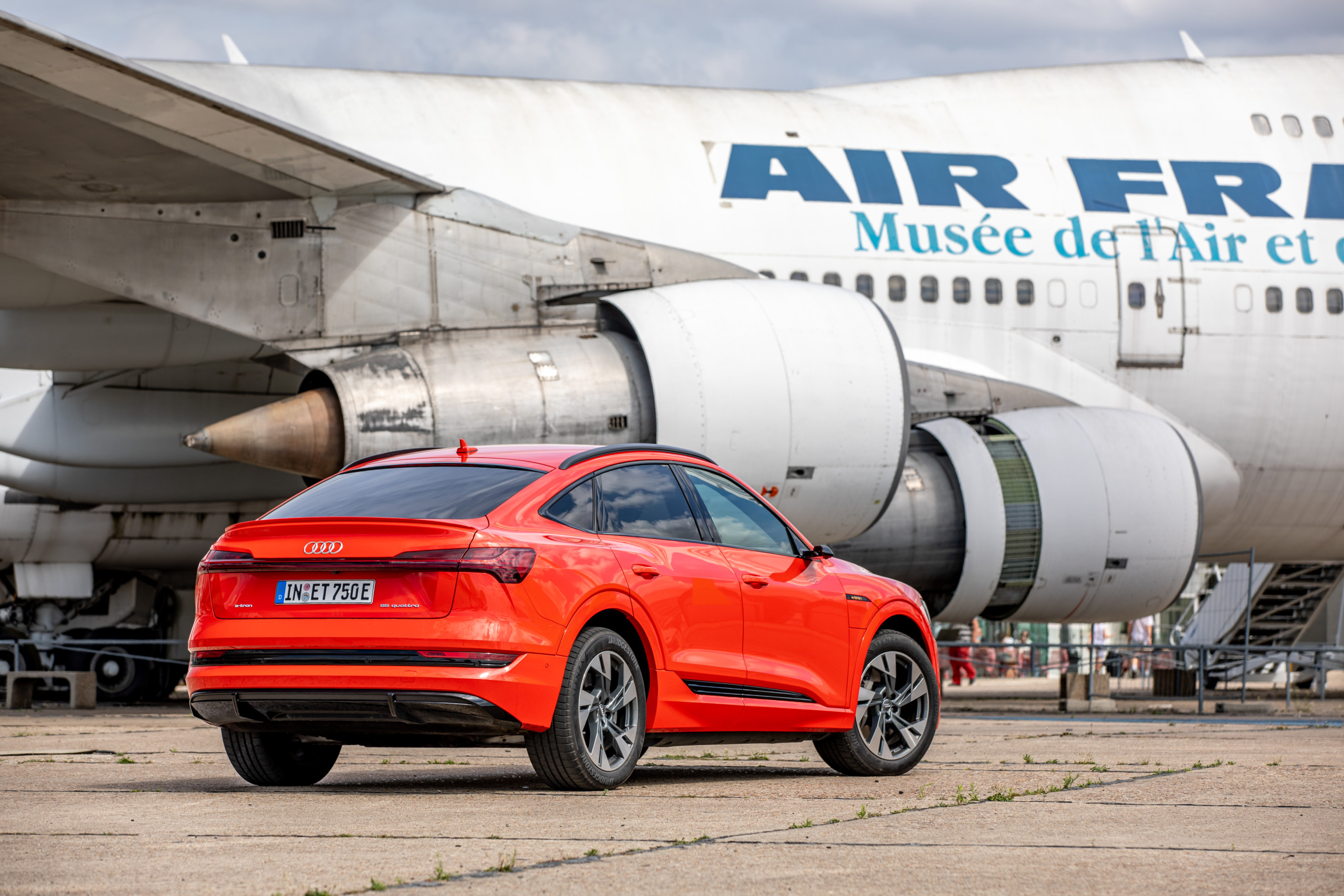 L'Audi e-tron Sportback de dos // Source : Étienne Rovillé pour Audi France