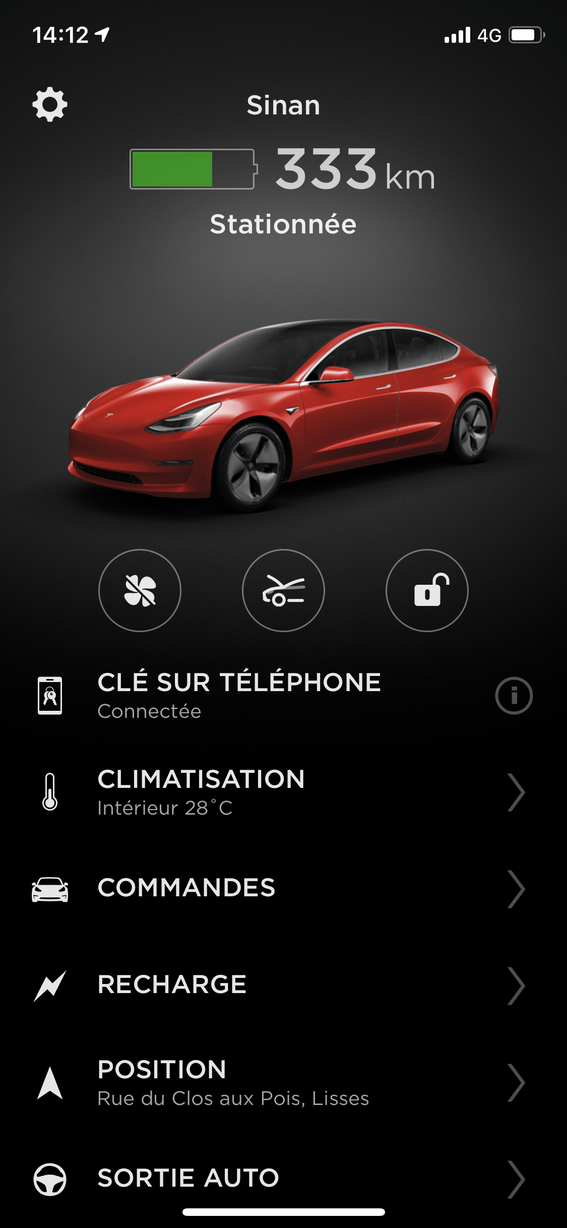 Tesla Model 3 App 01