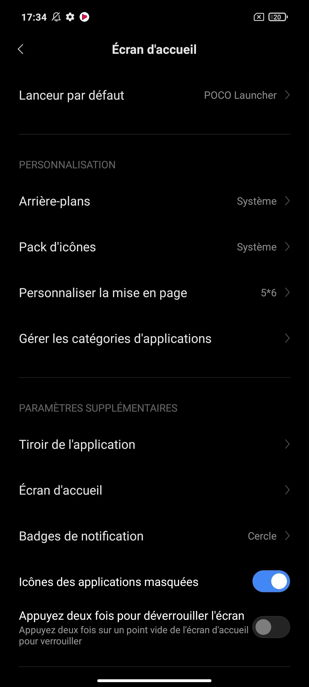 Interface Xiaomi Poco X3 Pro