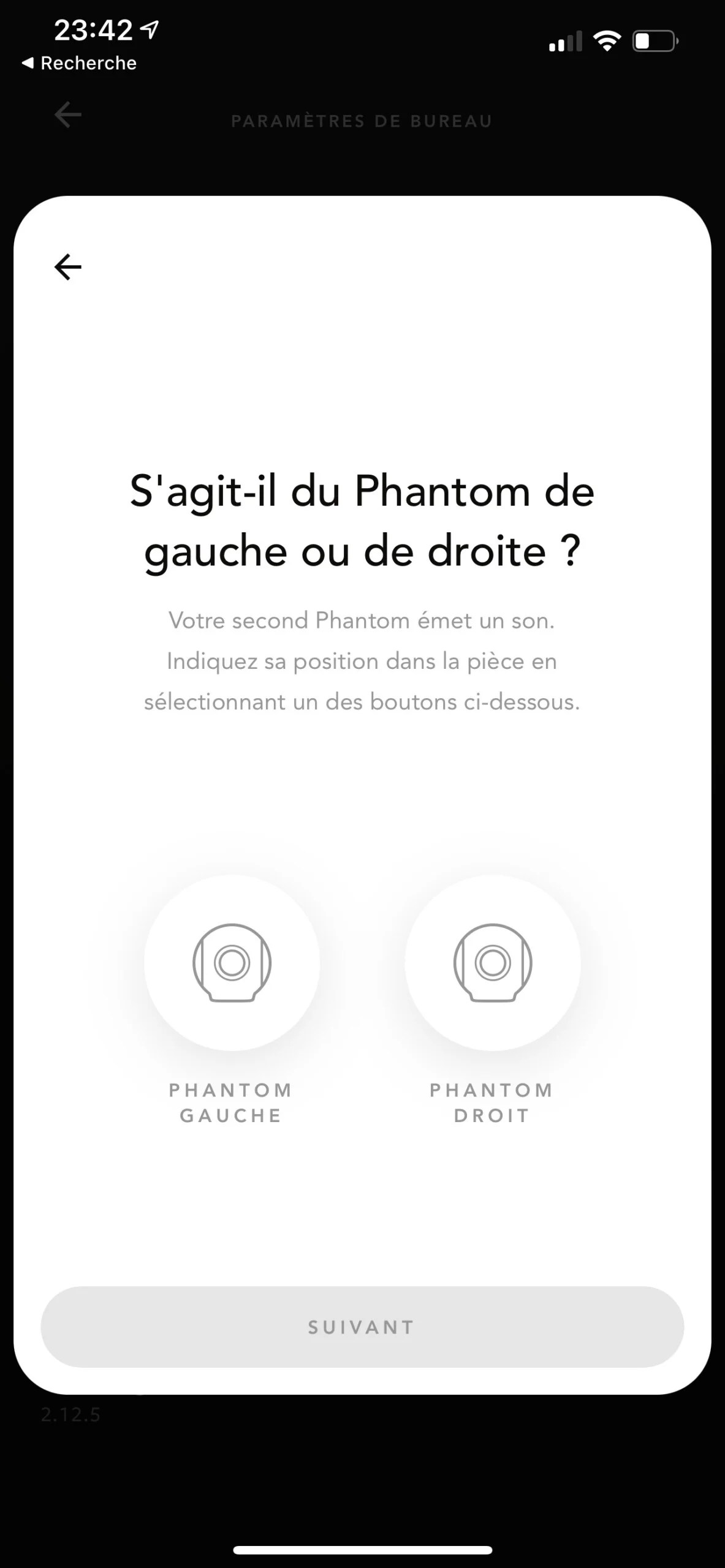 Configuration en stéréo des enceintes Phantom I de Devialet