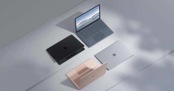 Les différents coloris et modèles de Surface Laptop 4 // Source : Microsoft