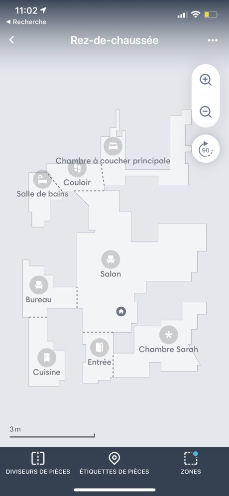 La carte élaborée par le Roomba i7+ est plus "propre" que celle du Viomi S9 // Source : Frandroid / Yazid Amer