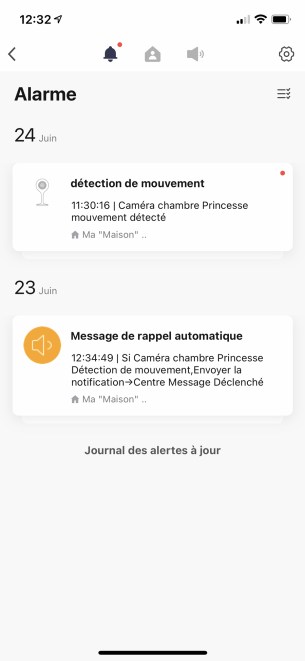 Pour retrouver les messages et alerte, il faut passer impérativement par l'onglet profil de l'écran d'accueil de l'app // Source : Frandroid / Yazid Amer