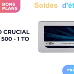 Crucial MX500 : ce SDD performant de 1 To est à un bon prix pour les soldes