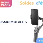 Le stabilisateur DJI Osmo Mobile 3 est moins cher grâce à un code promo