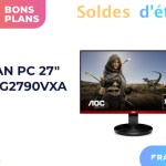 Cet écran gaming AOC de 27″ et 144 Hz ne dépasse pas les 152 euros pendant les soldes