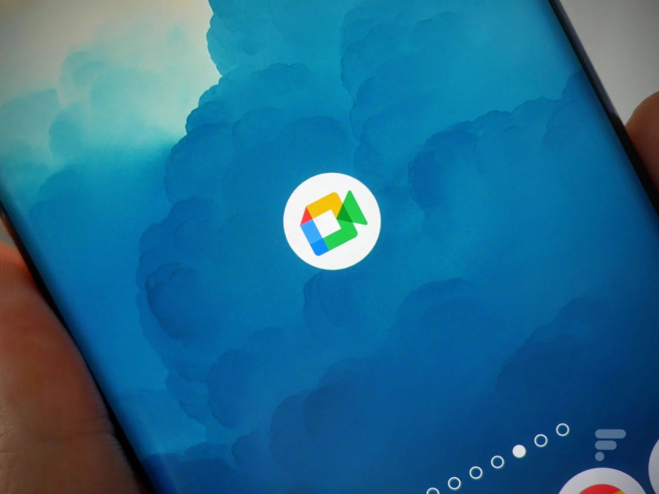 L'application Google Meet sur smartphone