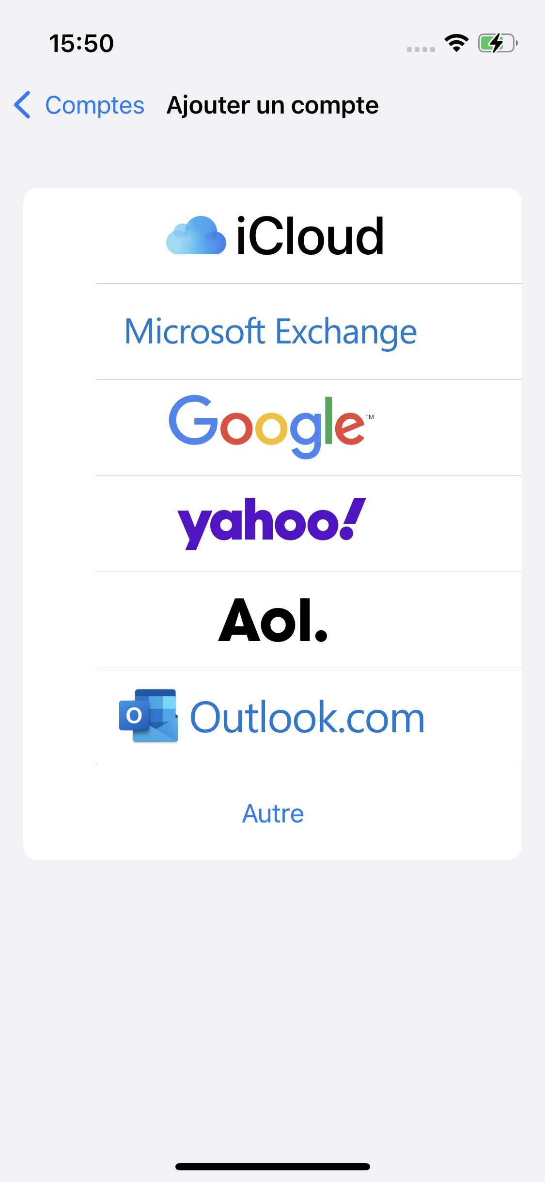 iPhone ajout de compte (1)
