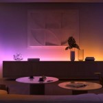 Des touches de couleurs modulables et mélangées avec la gamme Philips Hue Gradient // Source : Philips Hue 