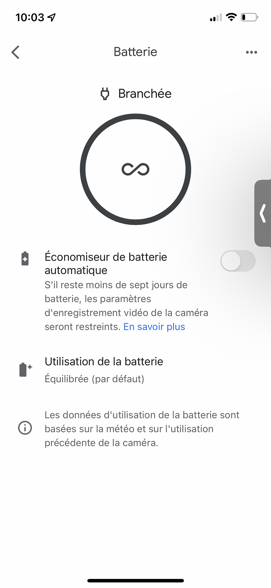 Vous pouvez adapter la gestion de la batterie selon vos usages // Source : Frandroid - Yazid Amer