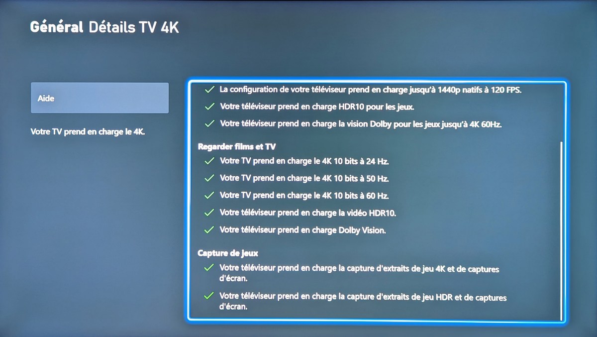 Ultra HD limité à 60 Hz.