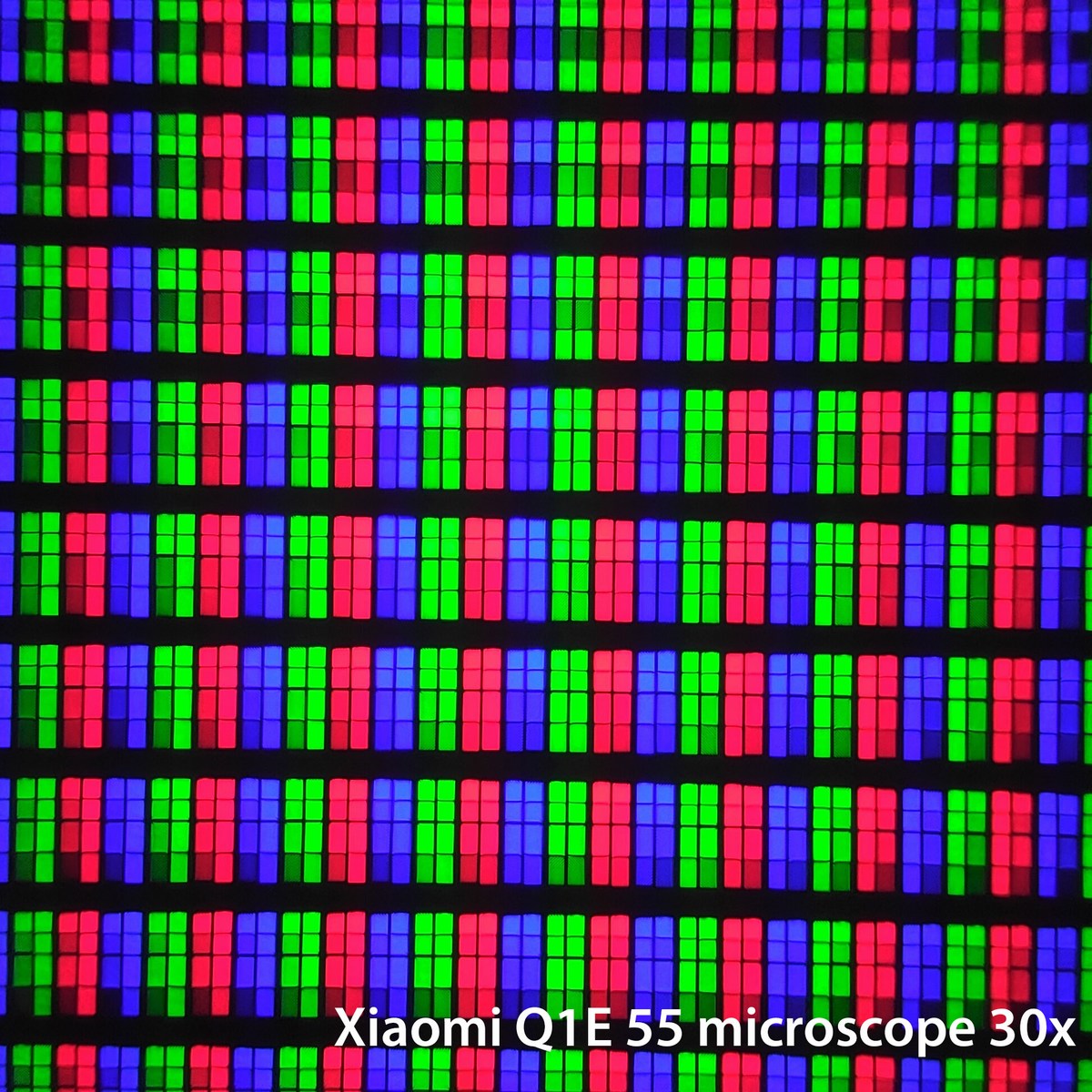 La dalle au microscope 30x.