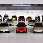 L'ensemble des concept-cars électriques présentés par Toyota et Lexus en 2021, avec la citadine en premier plan