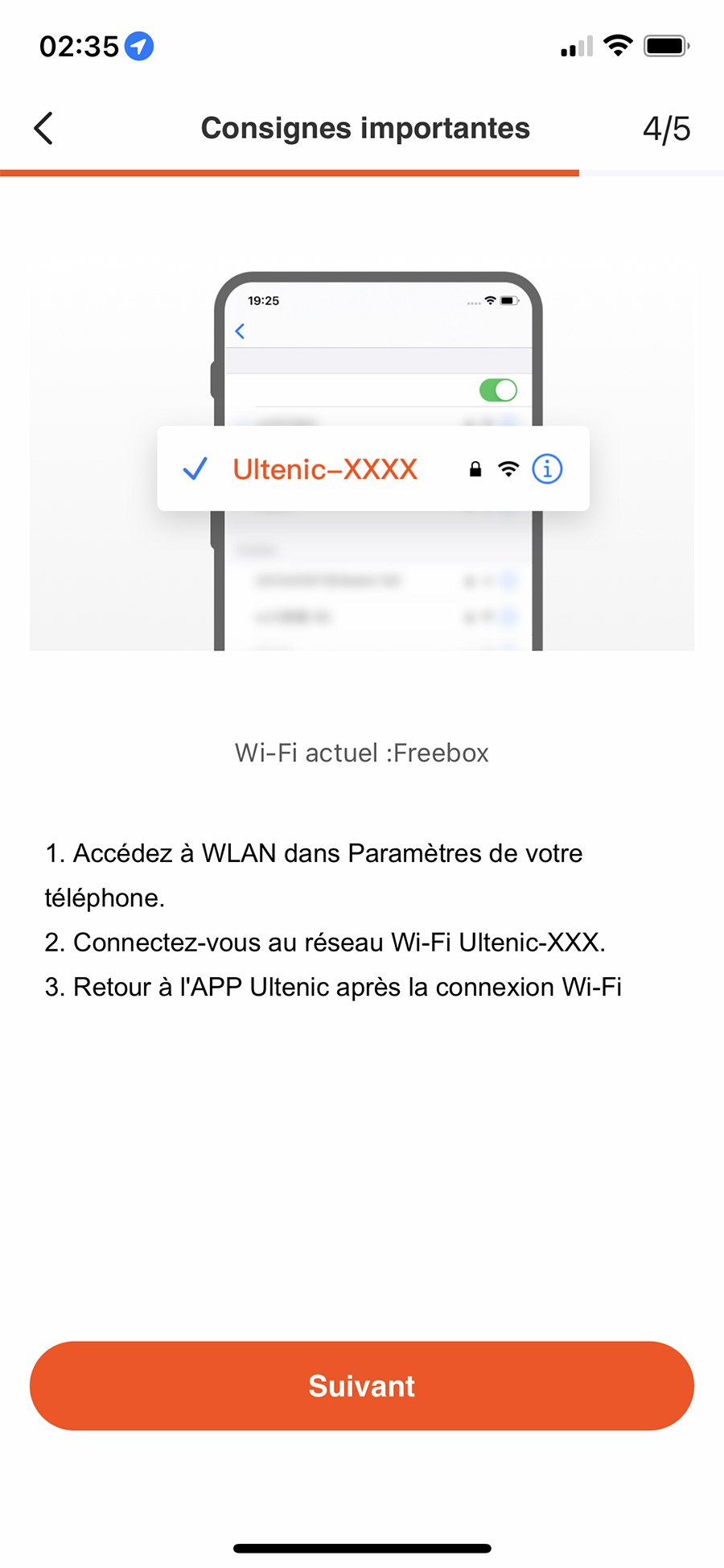Ensuite vient l'association à votre réseau Wi-Fi // Source : Frandroid / Yazid Amer