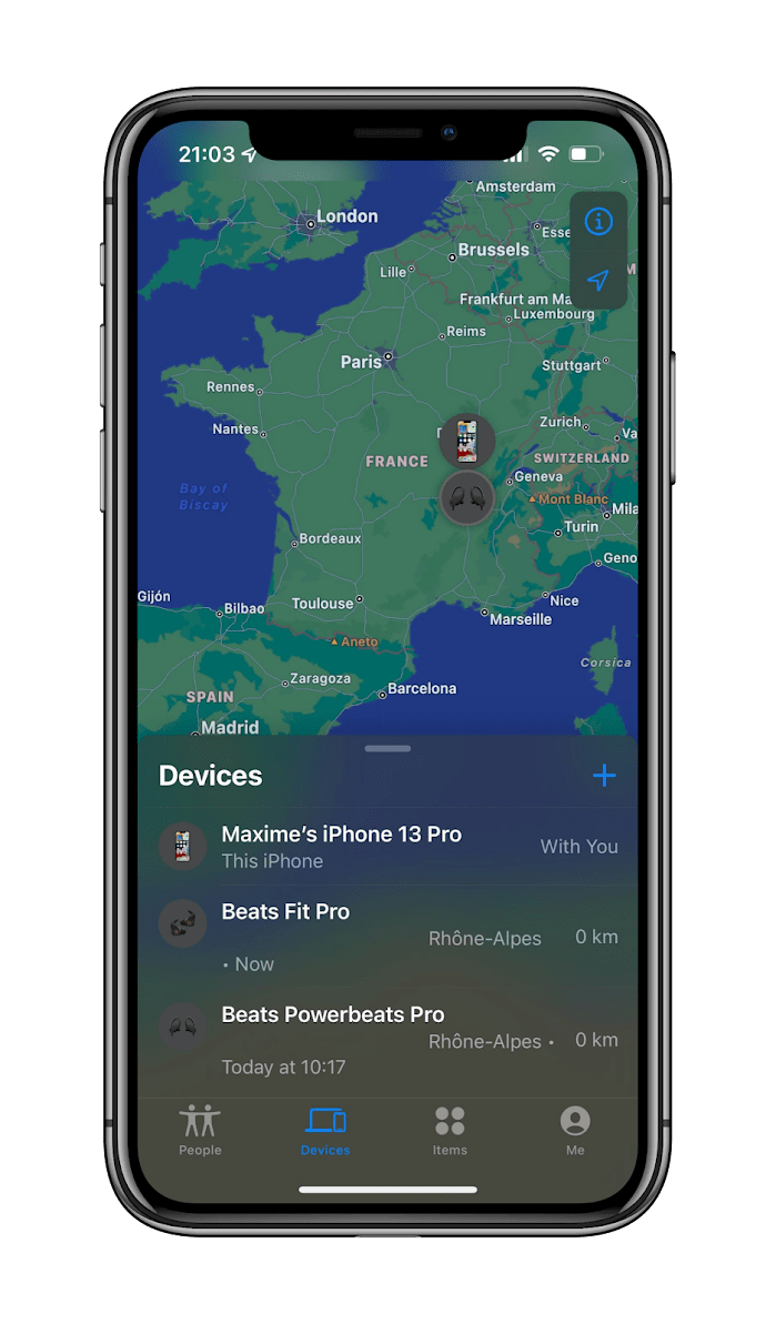 Beats Fit Pro - Find My iOSpng