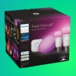 Ce pack Philips Hue, avec deux ampoules connectées et une Hue Go, est à -24%