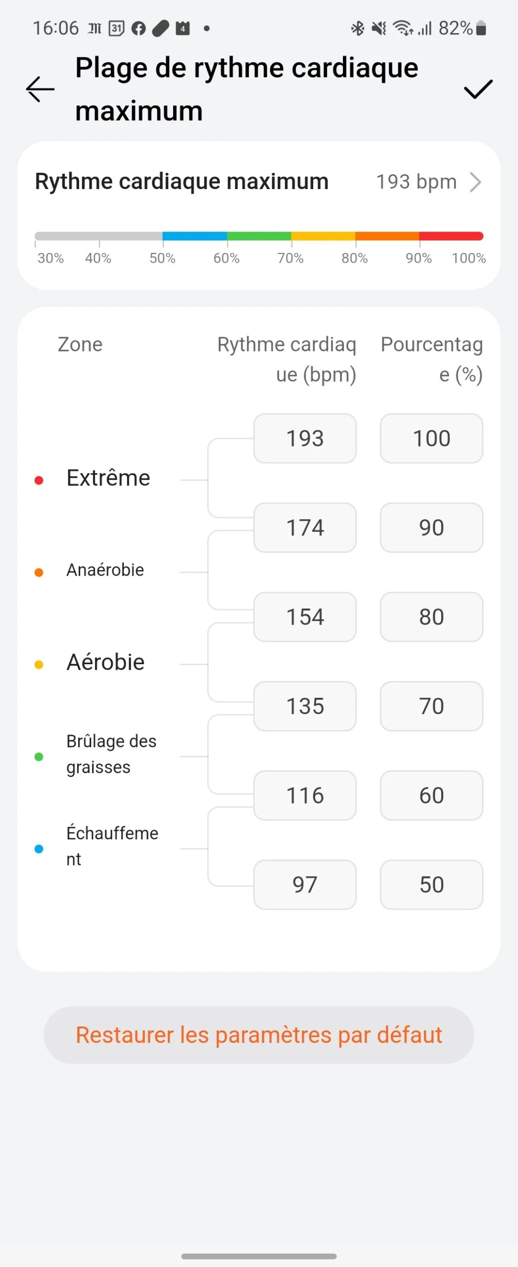 La montre vous propose automatiquement un rythme cardiaque idéal en fonction de l'effort souhaité. // Source : Frandroid