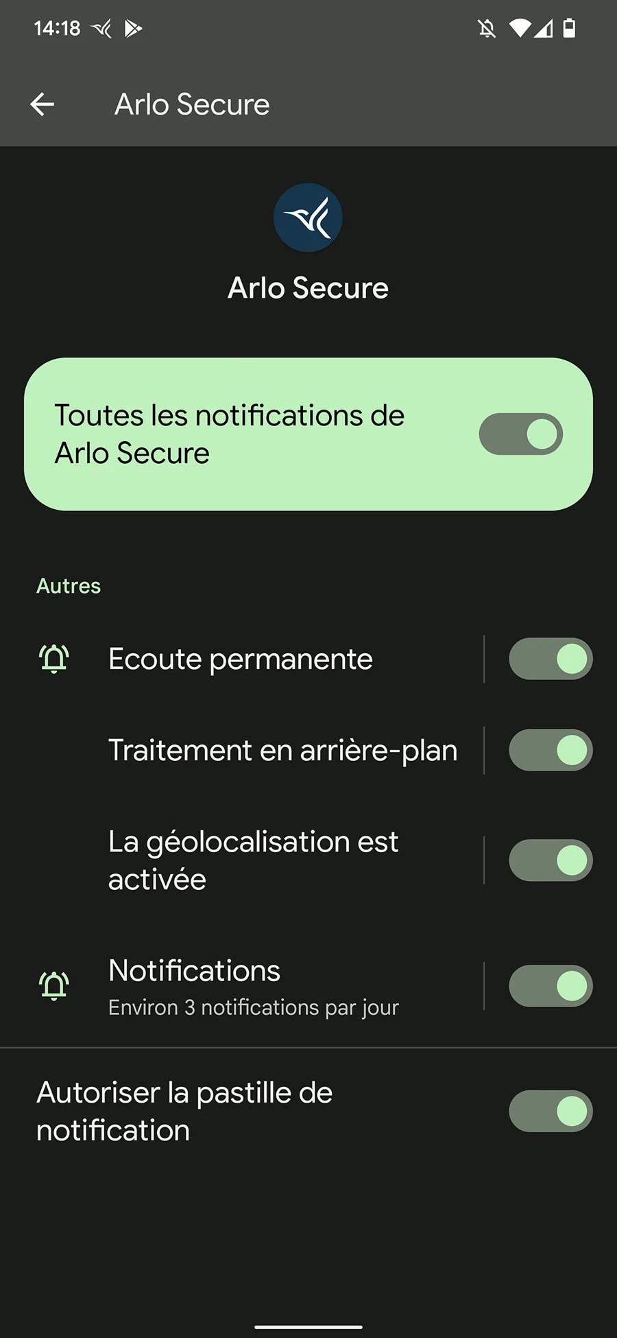 Les notifications peuvent être accompagnées d’une pastille animée plutôt qu’une simple photo // Source : Yazid Amer - FRANDROID